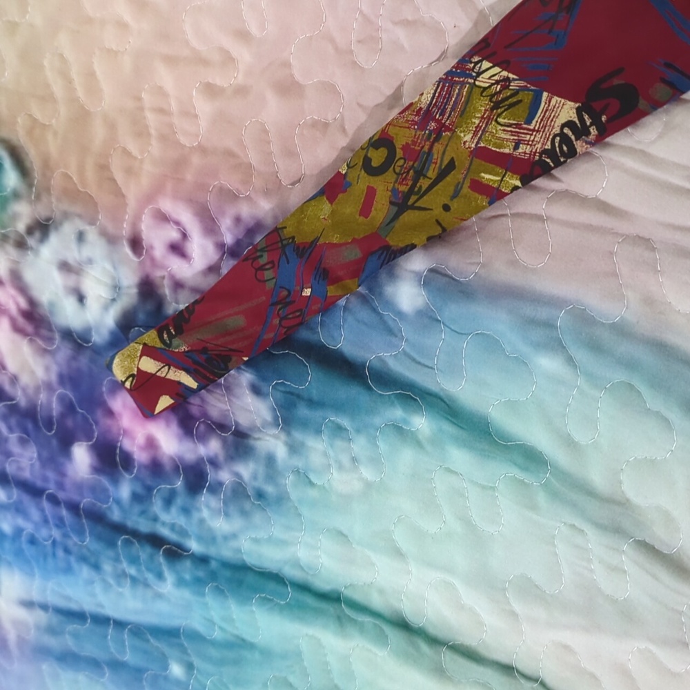 Lorenzo Mad e In Italy 1964 100% Silk Tie - Picture 13 of 14